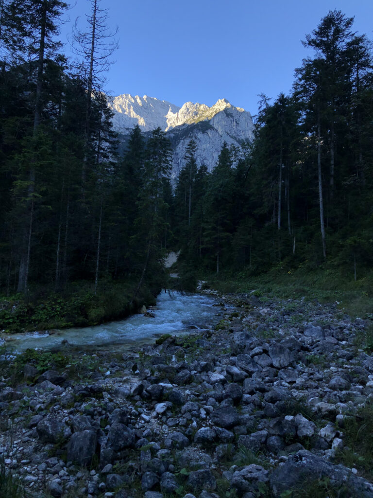Zugspitze without climbing: Walking through the Reintal